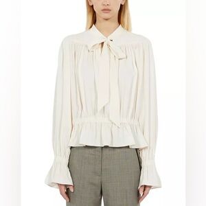 The Kooples Tie Neck Blouse